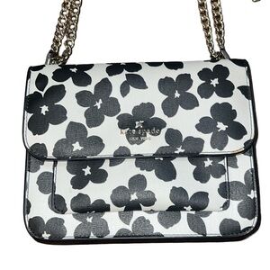 Kate Spade remi graphic blooms flap chain crossbody NWOT